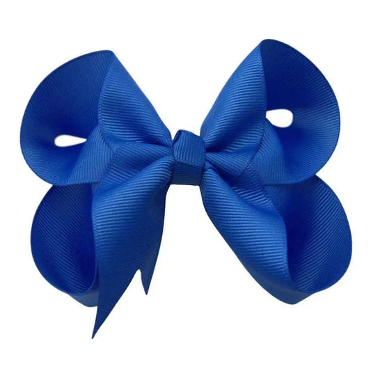 4in Solid Bow Royal Blue