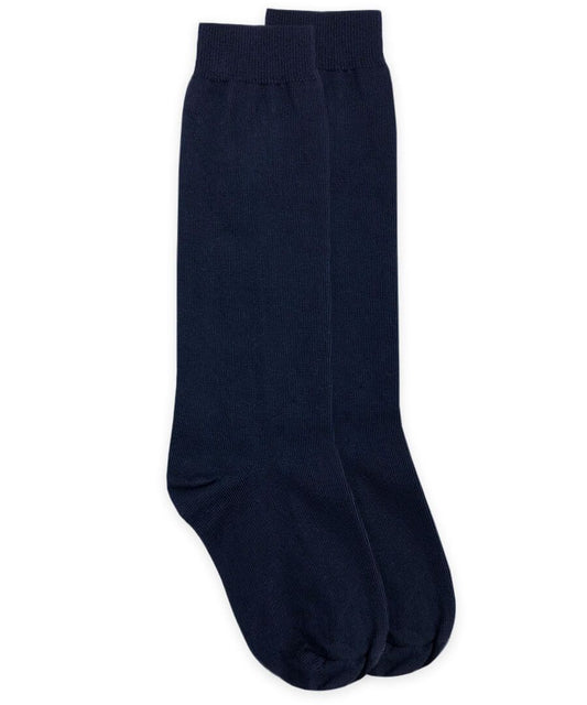 Jefferies Socks School Uniform Cotton Knee High Socks 1 Pair Navy