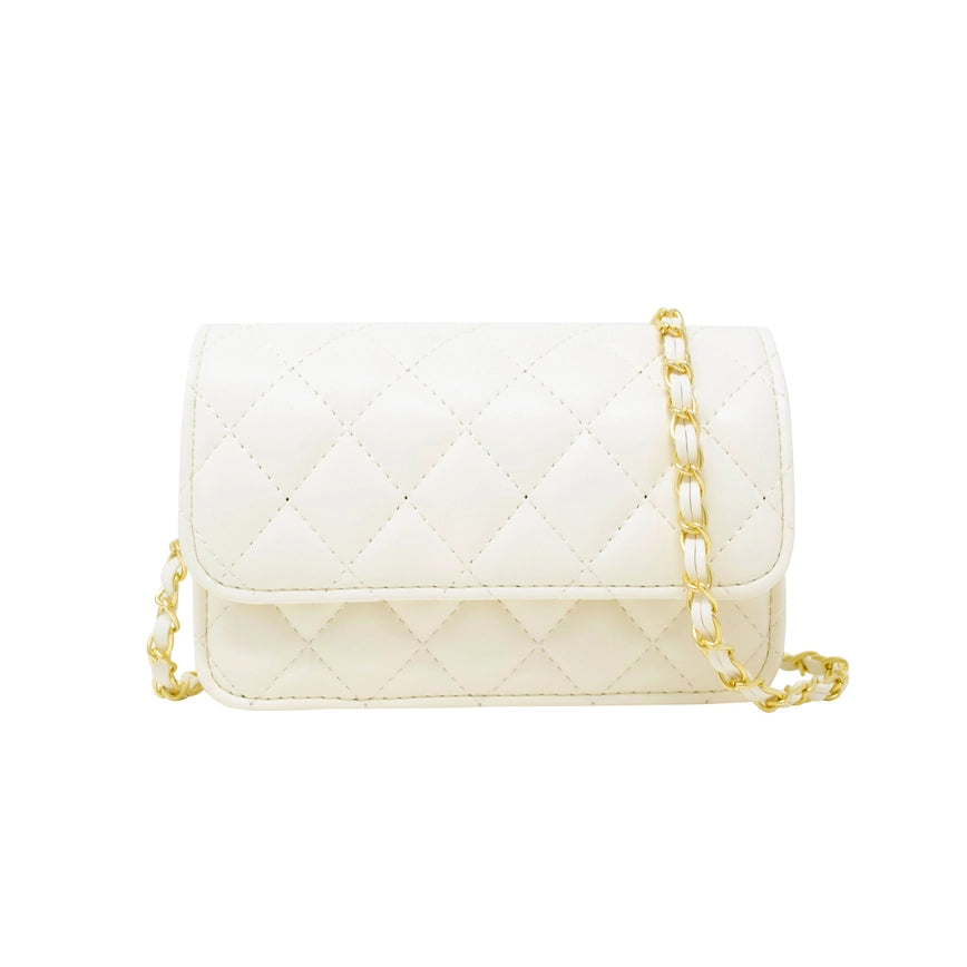 Classic Quilted Bag White